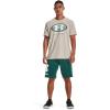 imageUnder Armour Mens Rival Fleece Big Logo Shorts722 Coastal Teal   Onyx White