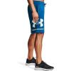 imageUnder Armour Mens Rival Fleece Big Logo ShortsGraphite Blue 581Onyx White