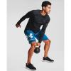 imageUnder Armour Mens Rival Fleece Big Logo ShortsGraphite Blue 581Onyx White