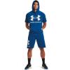 imageUnder Armour Mens Rival Fleece Big Logo ShortsGraphite Blue 581Onyx White