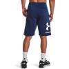 imageUnder Armour Mens Rival Fleece Big Logo ShortsIndigo 404Tech Blue