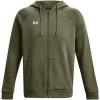 imageUnder Armour Mens Rival Fleece Full Zip Hoodie390 Marine Od Green   White