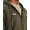 imageUnder Armour Mens Rival Fleece Full Zip Hoodie390 Marine Od Green   White
