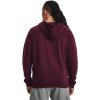 imageUnder Armour Mens Rival Fleece Full Zip Hoodie600 Dark Maroon   White