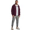 imageUnder Armour Mens Rival Fleece Full Zip Hoodie600 Dark Maroon   White