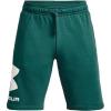 imageUnder Armour Mens Rival Fleece Big Logo Shorts722 Coastal Teal   Onyx White