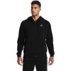 imageUnder Armour Mens Rival Fleece Full Zip HoodieBlack 001Onyx White