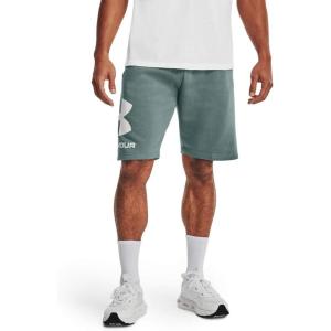 imageUnder Armour Mens Rival Fleece Big Logo ShortsLichen Blue 424Onyx White