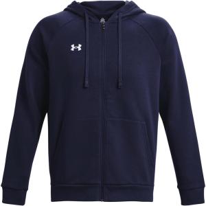 imageUnder Armour Mens Rival Fleece Full Zip Hoodie410 Midnight Navy   White