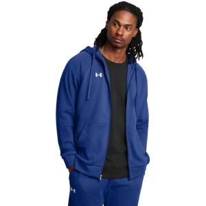 imageUnder Armour Mens Rival Fleece Full Zip Hoodie432 Tech Blue   White