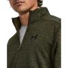 imageUnder Armour Mens Fleece Twist Quarter Zip391 Marine Od Green  Black  Black