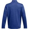 imageUnder Armour Mens Fleece Twist Quarter Zip432 Tech Blue   Black