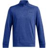 imageUnder Armour Mens Fleece Twist Quarter Zip432 Tech Blue   Black
