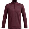 imageUnder Armour Mens Fleece Twist Quarter Zip600 Dark Maroon   Black