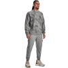 imageUnder Armour Mens Rival Fleece Printed Crew025 Castlerock Light Heather   White