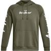 imageUnder Armour Mens Rival Fleece Graphic Hoodie390 Marine Od Green   White