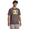 (057) Ash Taupe / White / Lime Yellow