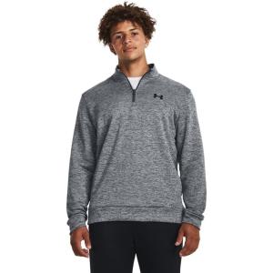 imageUnder Armour Mens Fleece Twist Quarter Zip012 Pitch Gray   Black