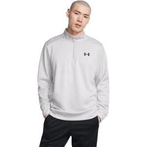 imageUnder Armour Mens Fleece Twist Quarter Zip014 Halo Gray   Black