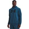 imageUnder Armour Mens Big Logo Armourfleece Hoodie437 Petrol Blue  Petrol Blue  Black