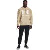 imageUnder Armour Mens Rival Fleece Big Logo Hoodie290 Khaki Base   Onyx White