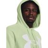 imageUnder Armour Mens Rival Fleece Big Logo Hoodie369 Phosphor Green   Onyx White