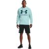 imageUnder Armour Mens Rival Fleece Big Logo HoodieBreeze 441Dark Cyan