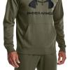 imageUnder Armour Mens Rival Fleece Big Logo HoodieMarine Od Green 390Black