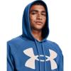 imageUnder Armour Mens Rival Fleece Big Logo HoodieVictory Blue 474Team Orange
