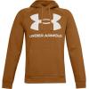 imageUnder Armour Mens Rival Fleece Big Logo HoodieYellow Ochre 707Onyx White