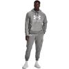 imageUnder Armour Mens Rival Fleece Logo Hoodie025 Castlerock Light Heather   White