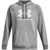 imageUnder Armour Mens Rival Fleece Logo Hoodie025 Castlerock Light Heather   White