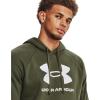 imageUnder Armour Mens Rival Fleece Logo Hoodie390 Marine Od Green   White