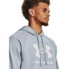 imageUnder Armour Mens Rival Fleece Logo Hoodie465 Harbor Blue   White