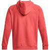 imageUnder Armour Mens Rival Fleece Logo Hoodie690 Venom Red   White