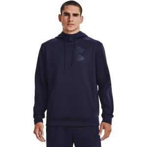 imageUnder Armour Mens Big Logo Armourfleece Hoodie410 Midnight Navy  Academy  Black