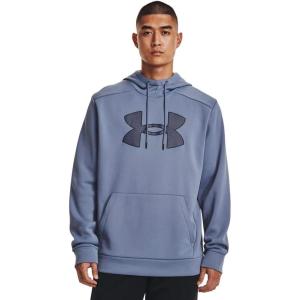 imageUnder Armour Mens Big Logo Armourfleece Hoodie767 Aurora Purple  Aurora Purple  Black