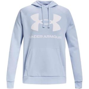 imageUnder Armour Mens Rival Fleece Big Logo Hoodie706 Oxford Blue   Onyx White