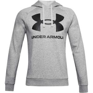 imageUnder Armour Mens Rival Fleece Big Logo HoodieMod Gray Light Heather 011Black