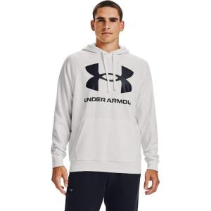 imageUnder Armour Mens Rival Fleece Big Logo HoodieOnyx White 112Black