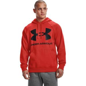 imageUnder Armour Mens Rival Fleece Big Logo HoodieRadiant Red 839Black