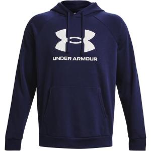 imageUnder Armour Mens Rival Fleece Logo Hoodie410 Midnight Navy   White