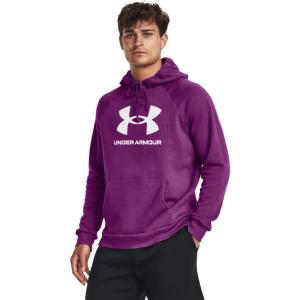 imageUnder Armour Mens Rival Fleece Logo Hoodie580 Cassis   White