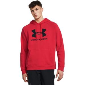 imageUnder Armour Mens Rival Fleece Logo Hoodie601 Red   Black
