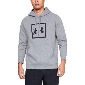 imageUnder Armour Mens Rival Fleece Logo HoodieSteel Light Heather
