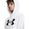 imageUnder Armour Mens Fleece Big Logo Hoodie100 White   Black