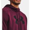 imageUnder Armour Mens Fleece Big Logo Hoodie600 Dark Maroon   Black