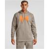 imageUnder Armour Mens Fleece Big Logo HoodieHighland Buff 200Vibe Orange