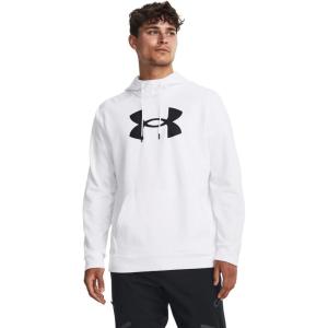imageUnder Armour Mens Fleece Big Logo Hoodie100 White   Black
