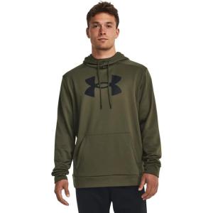 imageUnder Armour Mens Fleece Big Logo Hoodie390 Marine Od Green   Black